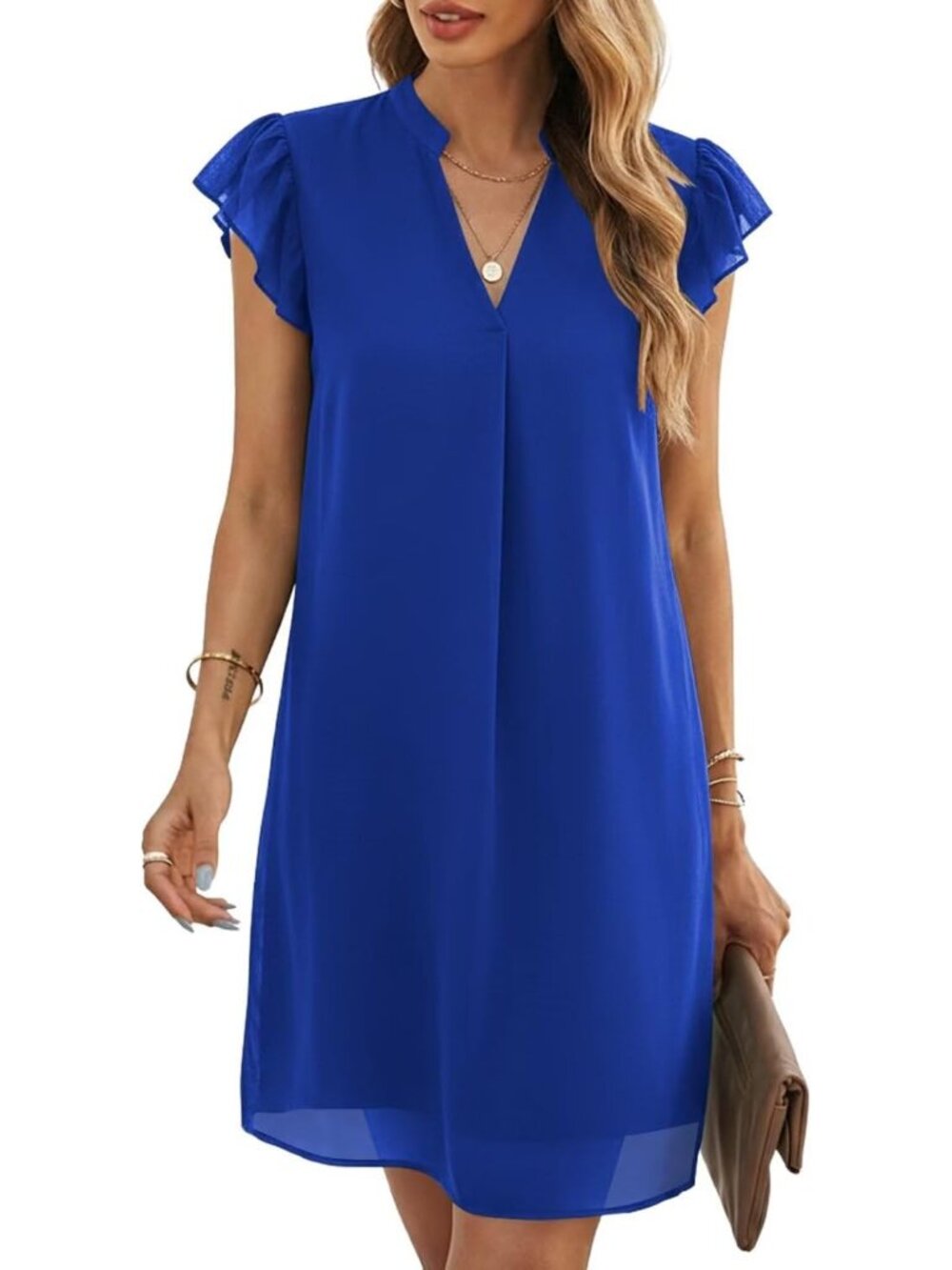 Elegant Women's Summer Chiffon Mini Dress